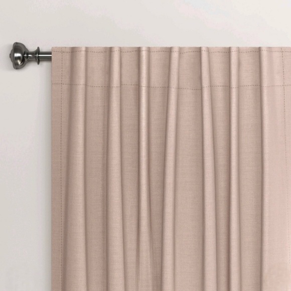 Threshold 50"x84" Blackout Velvet Window Curtain Panel Dull Pink - Picture 1 of 4